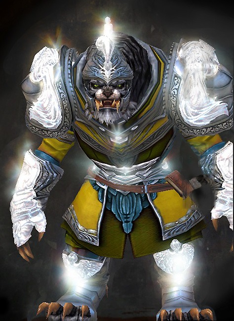 Male Achievement Rewards - Radiant Guild Wars 2 Charr Light Male Achievement Rewards Armor Set - Radiant