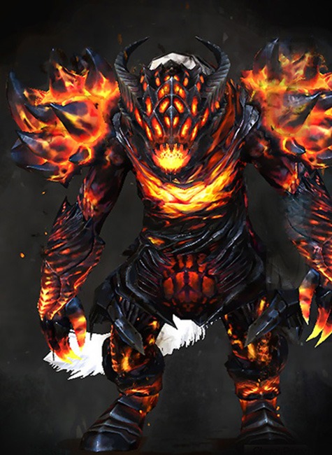 Female Achievement Rewards - Hellfire Guild Wars 2 Charr Medium Female Achievement Rewards Armor Set - Hellfire