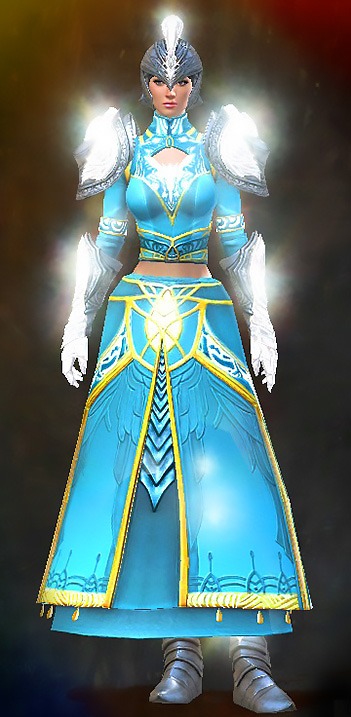 Guild Wars 2 Human Light Female Achievement Rewards Armor Set - Radiant