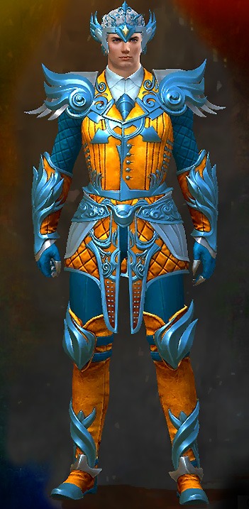 Guild Wars 2 Human Light Male Birthday Armor Set - Luminous