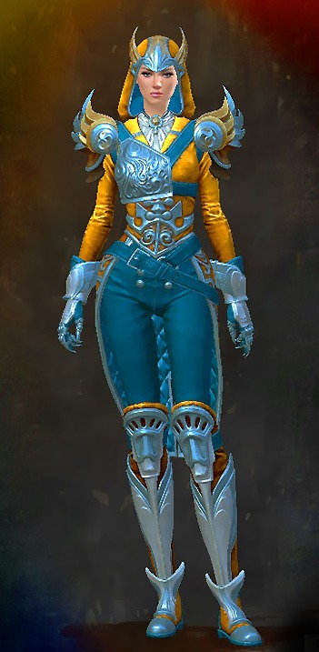 Guild Wars 2 Human Medium Female Birthday Armor Set - Luminous